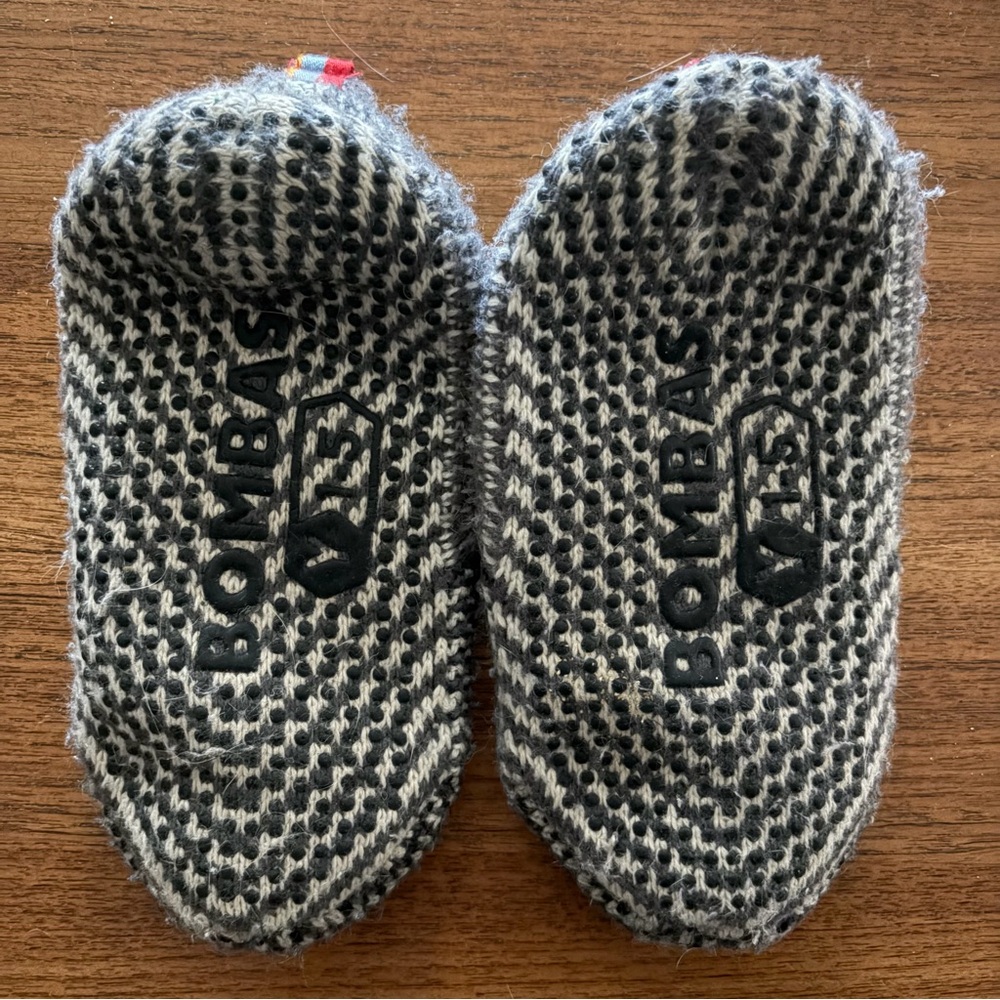 Bombas Black & Gray No-Show Sock Liners